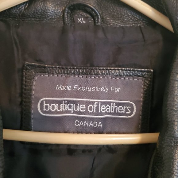 Men's Boutique of Leathers Black Leather Jacket - Picture 2 of 11